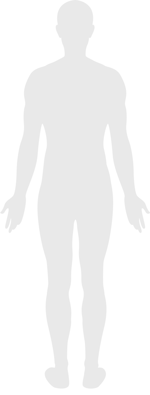 silhouette of the back of a human body